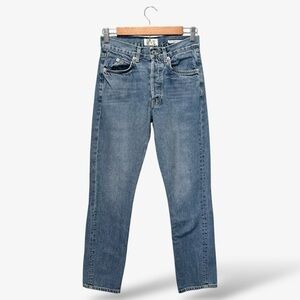 Eve Denim Silver Bullet Jeans Medium Wash Button Fly Size 25